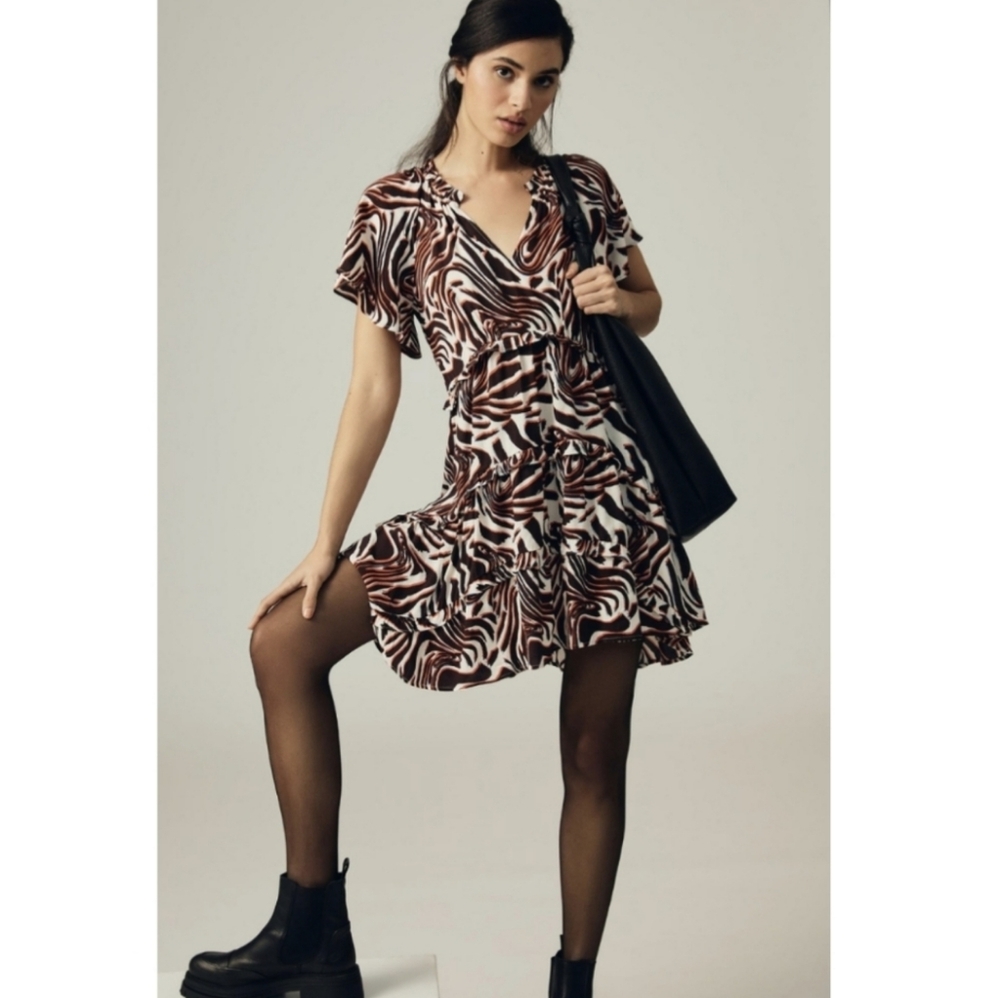 Anthropologie Animal Print Dress - Picture 2 of 10